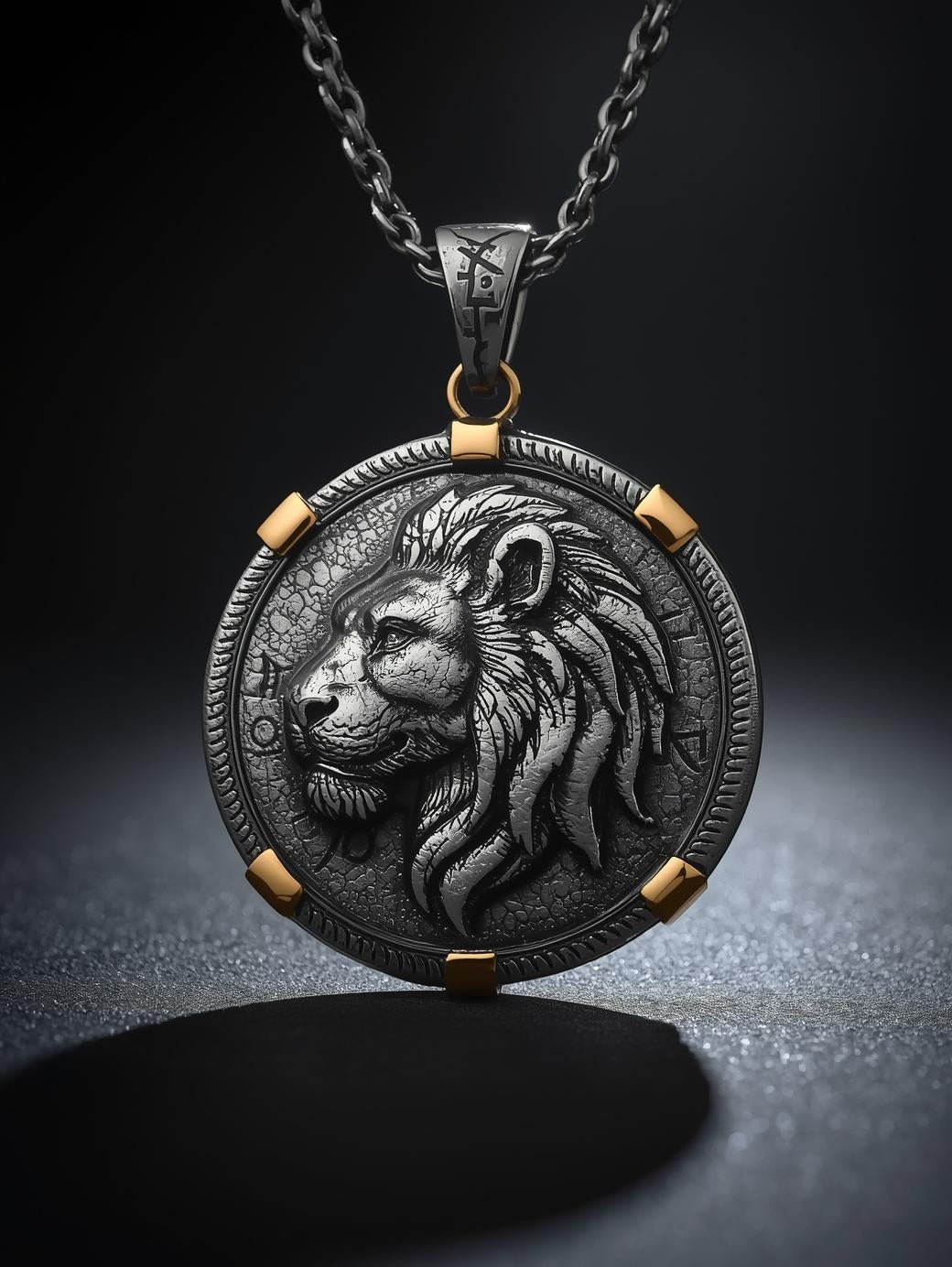 Man Custom Made Gold And Diamond Pendant