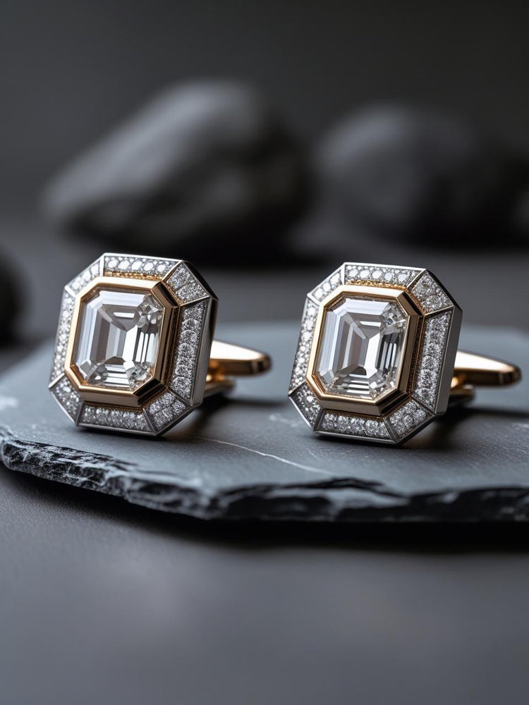 Art Deco Custom Made Men's Cufflinks