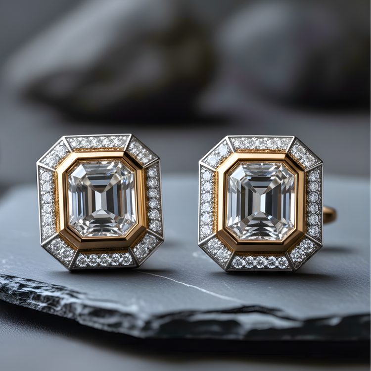 Personalized Gender Fluid Earrings With Diamonds