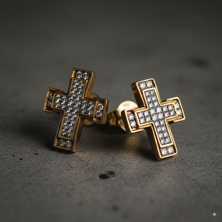 unisex diamond stud earrings free shipping