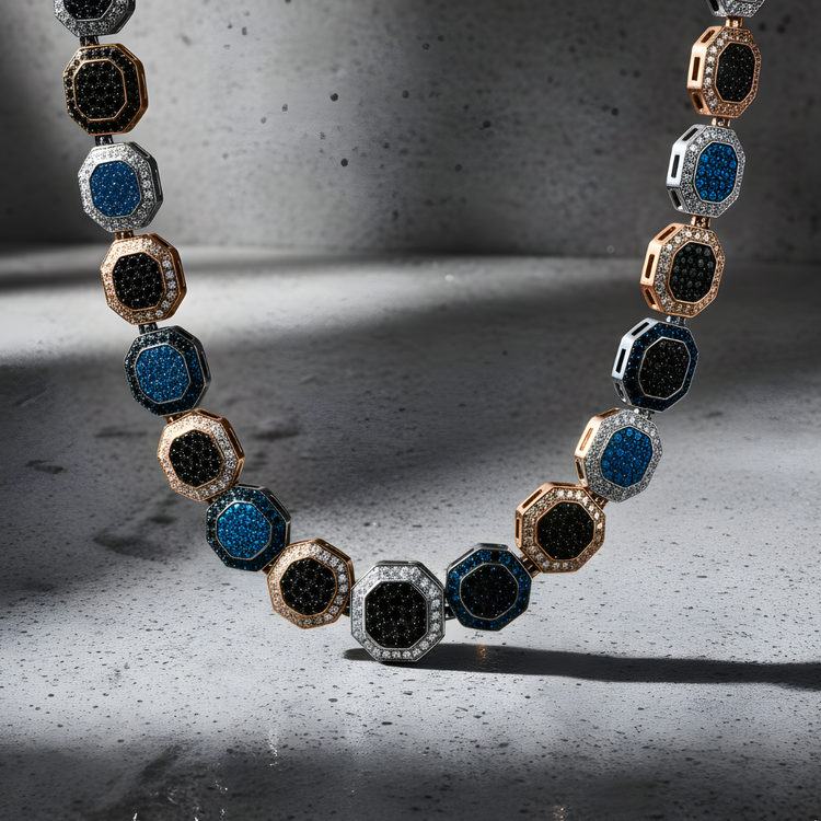 Custom Made Link Necklaces  In Precious Metals