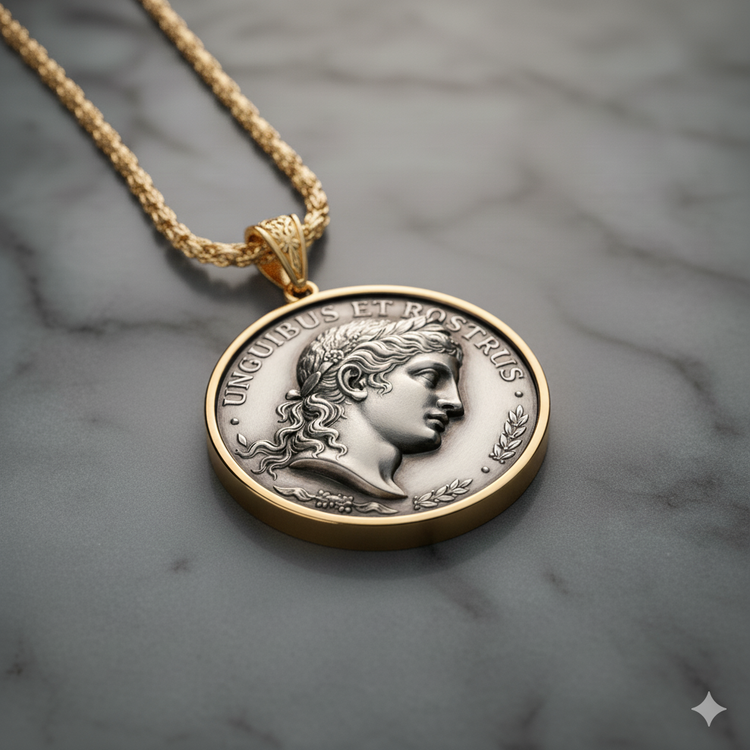 Men's Personalized Gold And Diamonds Pendants