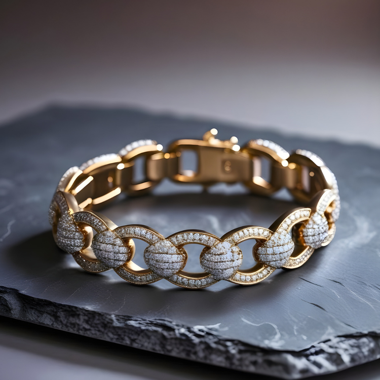 Handmade Unisex Bracelets With Lab Grown Diamonds